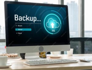 Schema che mostra differenze tra backup locale e cloud per la protezione dei dati aziendali e il disaster recovery delle PMI.
